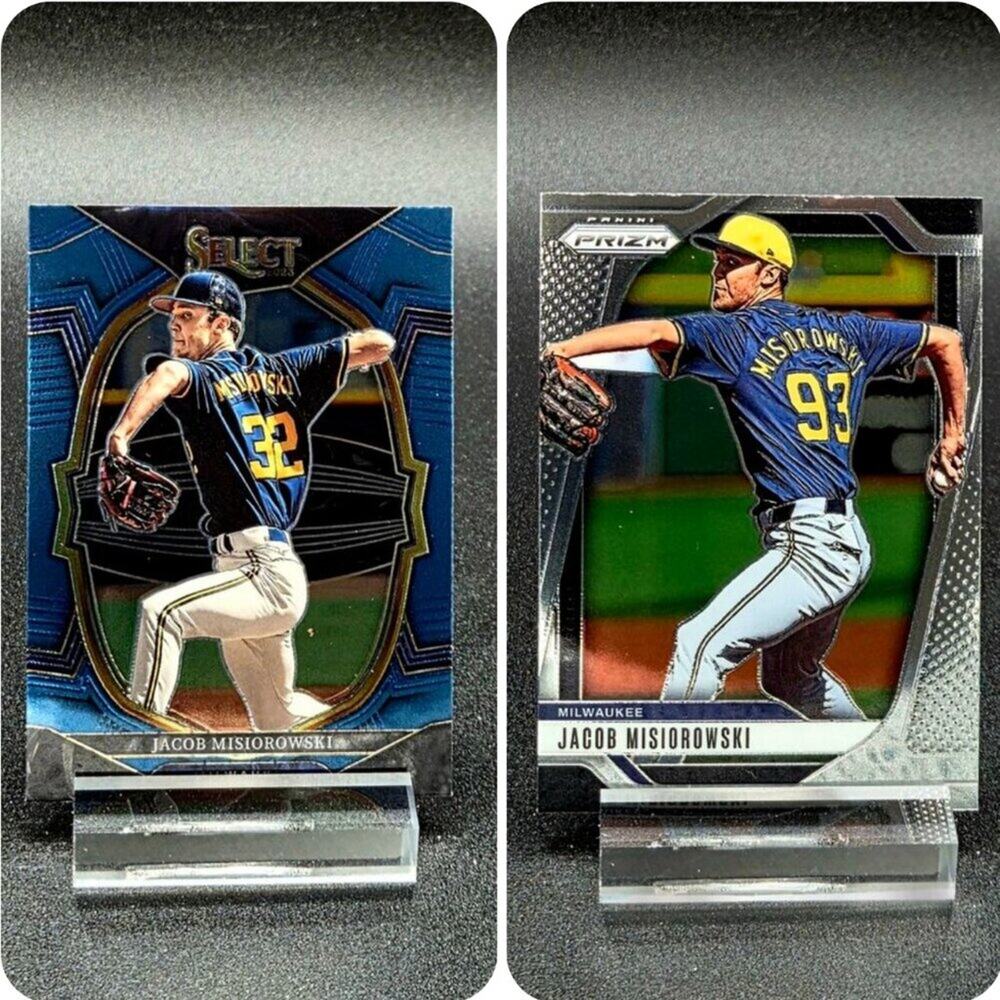 Jacob Misiorowski Select Blue Prizm RC Milwaukee Brewers Top Prospect